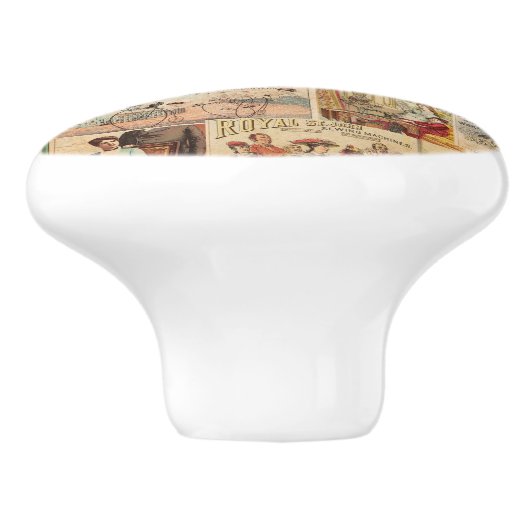  naaigarsenaal keramische knop (Zijkant)