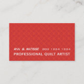  naaigartisme Vlaamse krakers Visitekaartje (Achterkant)