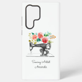 Naaigelinkt zwart-wit samsung galaxy hoesje