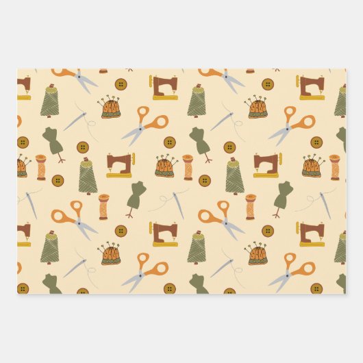 Naaigenoten Verpakkingspapier Inpakpapier Vel (Voorkant)