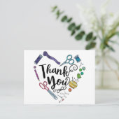 Naaigereedschap Hart Briefkaart (Staand voorkant)