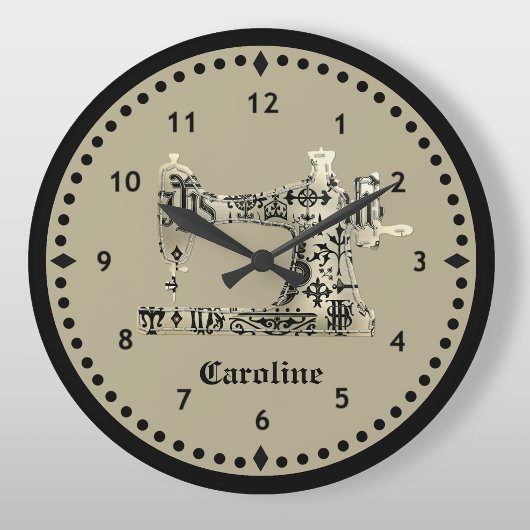  naaigerklok voor zwart en tan grote klok