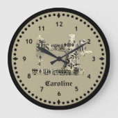  naaigerklok voor zwart en tan grote klok (Voorkant)