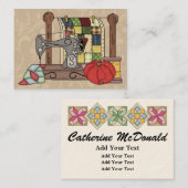 Naaigeschenkbijlage / naadstress Kaart Visitekaartje (Voorkant / Achterkant)
