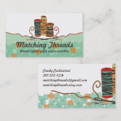 Naaignooppennaalden, spoelen van draad visitekaartje (Voorkant / Achterkant)