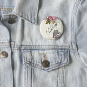 Naaignoties IVORY, naamplaatje Ronde Button 5,7 Cm (In situ)