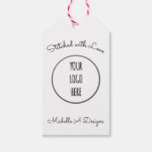 Naaigoed / borduurwerk met handgemaakte winkel met cadeaulabel (Voorkant)