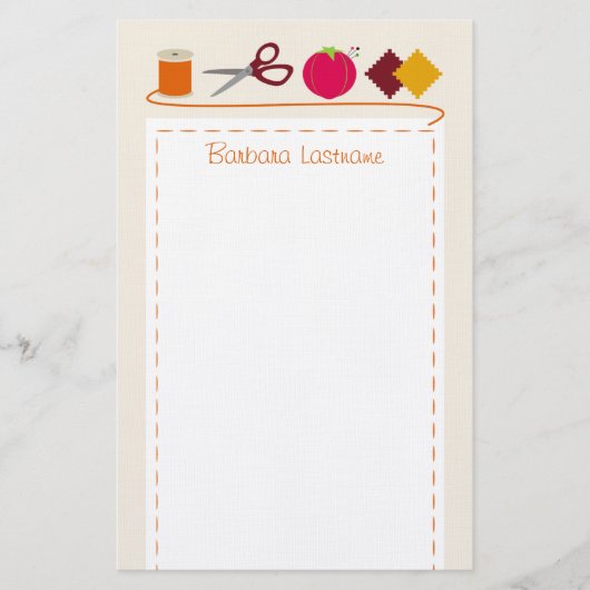 Naaigoed Briefpapier (Voorkant)