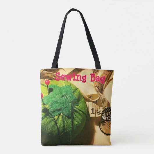 Naaigoed Canvas tas (Achterkant)