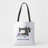 Naaigoed Canvas tas (Voorkant)