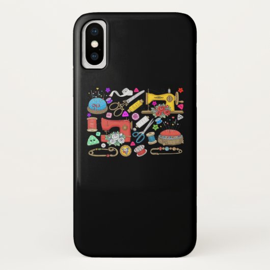 Naaigoed Collectie Case-Mate iPhone Case (Achterkant)