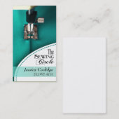 Naaigoed: Dressmaker, Tailor, Designer, Seamstress Visitekaartje (Voorkant / Achterkant)