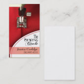 Naaigoed: Dressmaker, Tailor, Designer, Seamstress Visitekaartje (Voorkant / Achterkant)