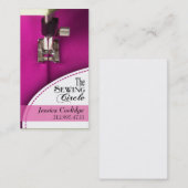 Naaigoed: Dressmaker, Tailor, Designer, Seamstress Visitekaartje (Voorkant / Achterkant)