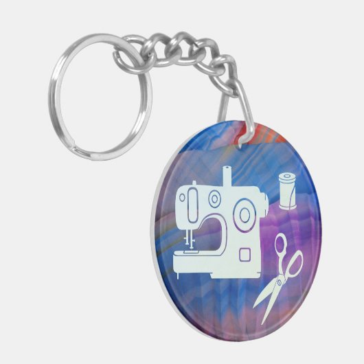 Naaigoed/drijfwerk Sleutelhanger (Voorkant Links)