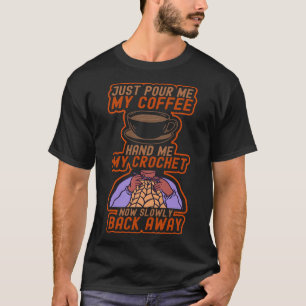 Naaigoed Drink Coffee Tailor Barista Crochet Espre T-shirt