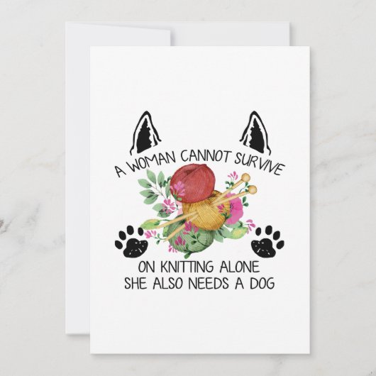 Naaigoed | Een vrouw kan niet overleven bij haar k Save The Date (Voorkant)