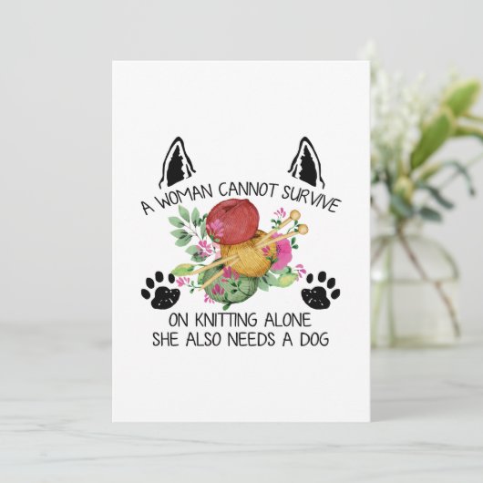 Naaigoed | Een vrouw kan niet overleven bij haar k Save The Date (Staand voorkant)