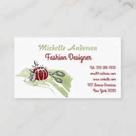 Naaigoed en mode visitekaartje