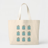 Naaigoed en naaldbeschermer grote tote bag (Voorkant)