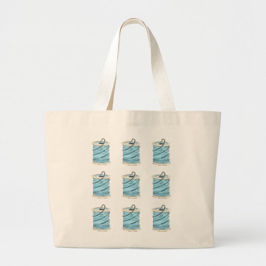 Naaigoed en naaldbeschermer grote tote bag (Voorkant)