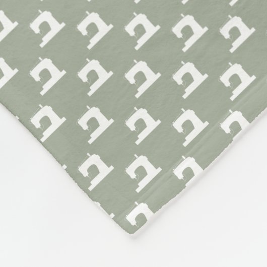 Naaigoed- en tekenwerktuigen {donker} fleece deken (Hoek)