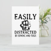 Naaigoed | Gemakkelijk verstoord door naaien en ho Save The Date (Staand voorkant)