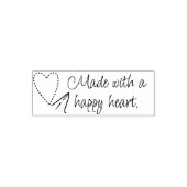 Naaigoed Heart Self Inking Rubber Stamp Zelfinktende Stempel (Design)