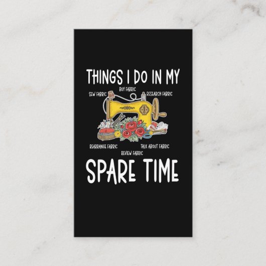 Naaigoed Humor Funny Quilting Quote Visitekaartje (Voorkant)