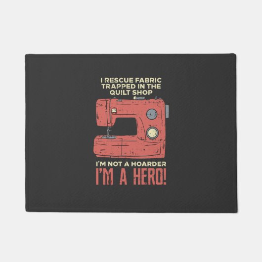 Naaigoed - I Rescue Fabric Deurmat (Voorkant)