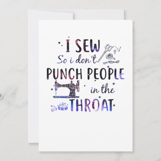 Naaigoed | Ik naai zodat ik geen mensen betont Save The Date (Voorkant)