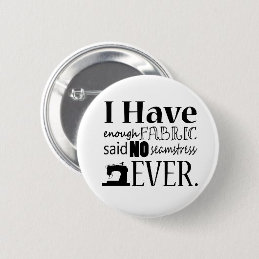 Naaigoed is niet genoeg structuurmateriaal ronde button 5,7 cm (Voorkant /achterkant)