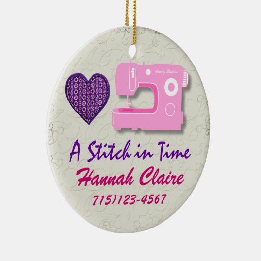 Naaigoed Label / Ornament - SRF (Rechts)