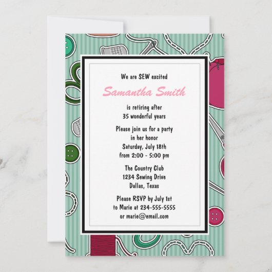 Naaigoed met opzegtermijn kaart (Achterkant)