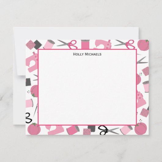 Naaigoed met platte nokken kaart (Voorkant)