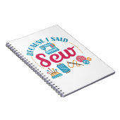 Naaigoed omdat ik zaag notitieboek (Rechterzijde)