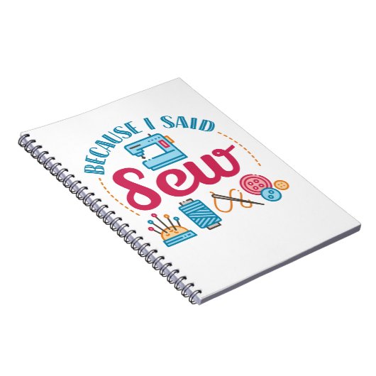 Naaigoed omdat ik zaag notitieboek (Rechterzijde)