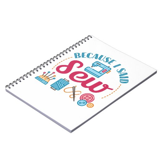 Naaigoed omdat ik zaag notitieboek (Linkerzijde)