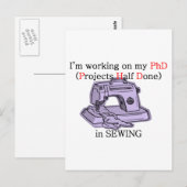 Naaigoed PhD Briefkaart (Voorkant / Achterkant)