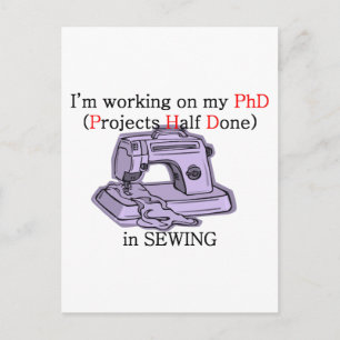 Naaigoed PhD Briefkaart