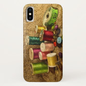 Naaigoed Seamstress Kit iPhone X Hoesje (Achterkant)