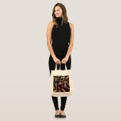 Naaigoed - spillen tote bag (Voorkant (model))