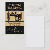Naaigoed: Tailor, Dressmaker, Ontwerper, Seamstres Visitekaartje (Voorkant / Achterkant)