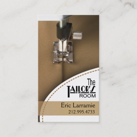 Naaigoed: Tailor, Dressmaker, Ontwerper, Seamstres Visitekaartje (Voorkant)