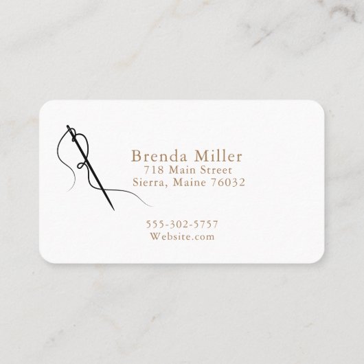 Naaigoed Visitekaartje (Achterkant)