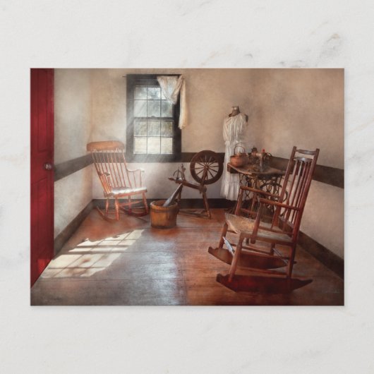 Naaigoed - Zaal - Grootmoeders naaikamer Briefkaart (Voorkant)