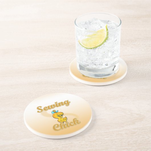 Naaigoed Zandsteen Onderzetter (Zijkant)