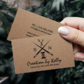 Naaigoeddressmaker Rustic Kraft Visitekaartje