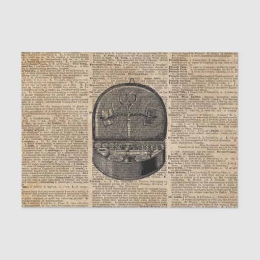 Naaigoedgereedschap Woordenboek Art. 10lb-weefselp Tissuepapier (Voorkant)