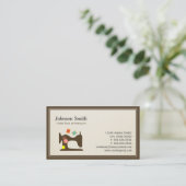 Naaigoednaaimachine - Eenvoudige afbeelding Visitekaartje (Staand voorkant)